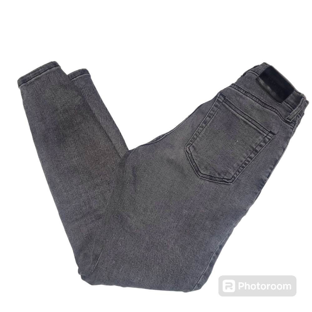 🔥Everlane Ankle Black Washed High Rise Skinny Jeans Women's Size 24 - Picture 8 of 11